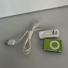 Apple iPod Shuffle 2nd Generation A1204 1GB w/ OEM Charging Dock Green
