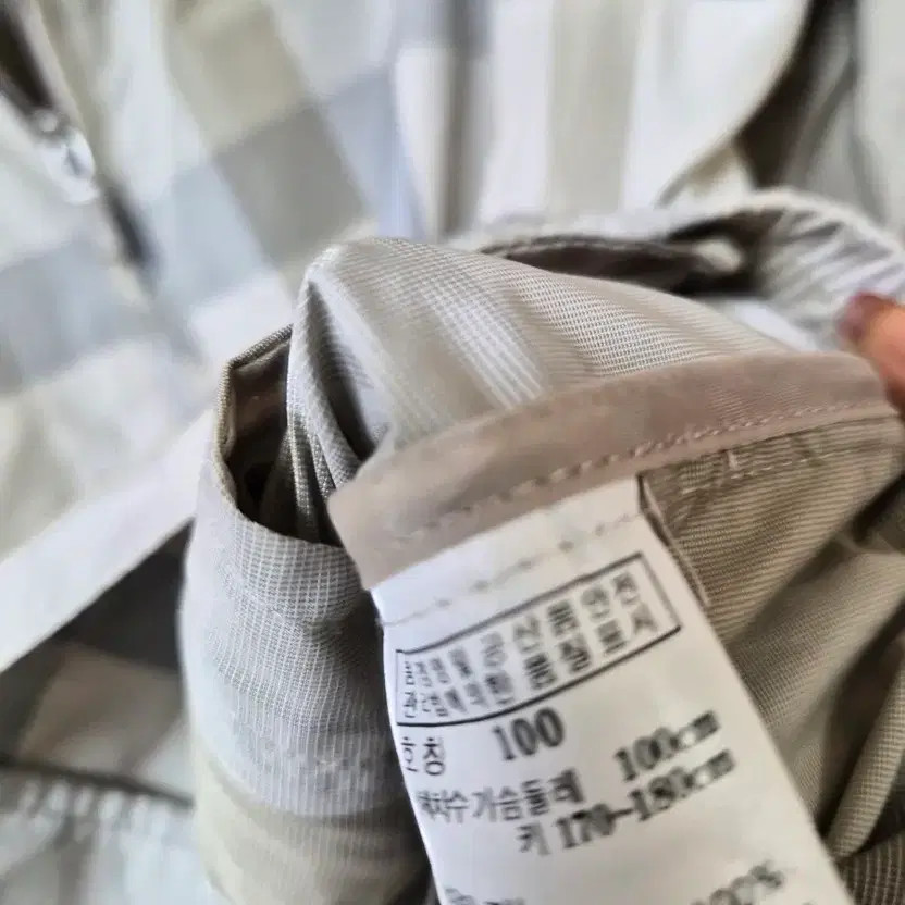 Daks Checked Pattern Windbreaker Jacket 100 - image 5