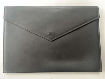 British Airways Concorde Leather Inflight  Entertainment Wallet Stationary A4