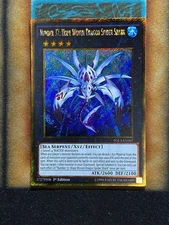 Yugioh Number 37: Hope Woven Dragon Spider Shark PGL3-EN007 Gold Secret 1st NM