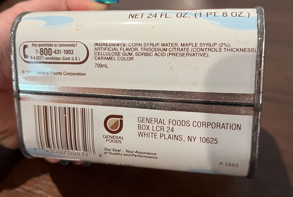 2-1987 100th Anniversary Commemorative Log Cabin Syrup Tins - Image 4 of 4