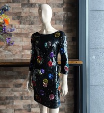 Dolce & Gabbana Authentic 2010 Vintage Sequined Silk Evening Dress Size 42IT