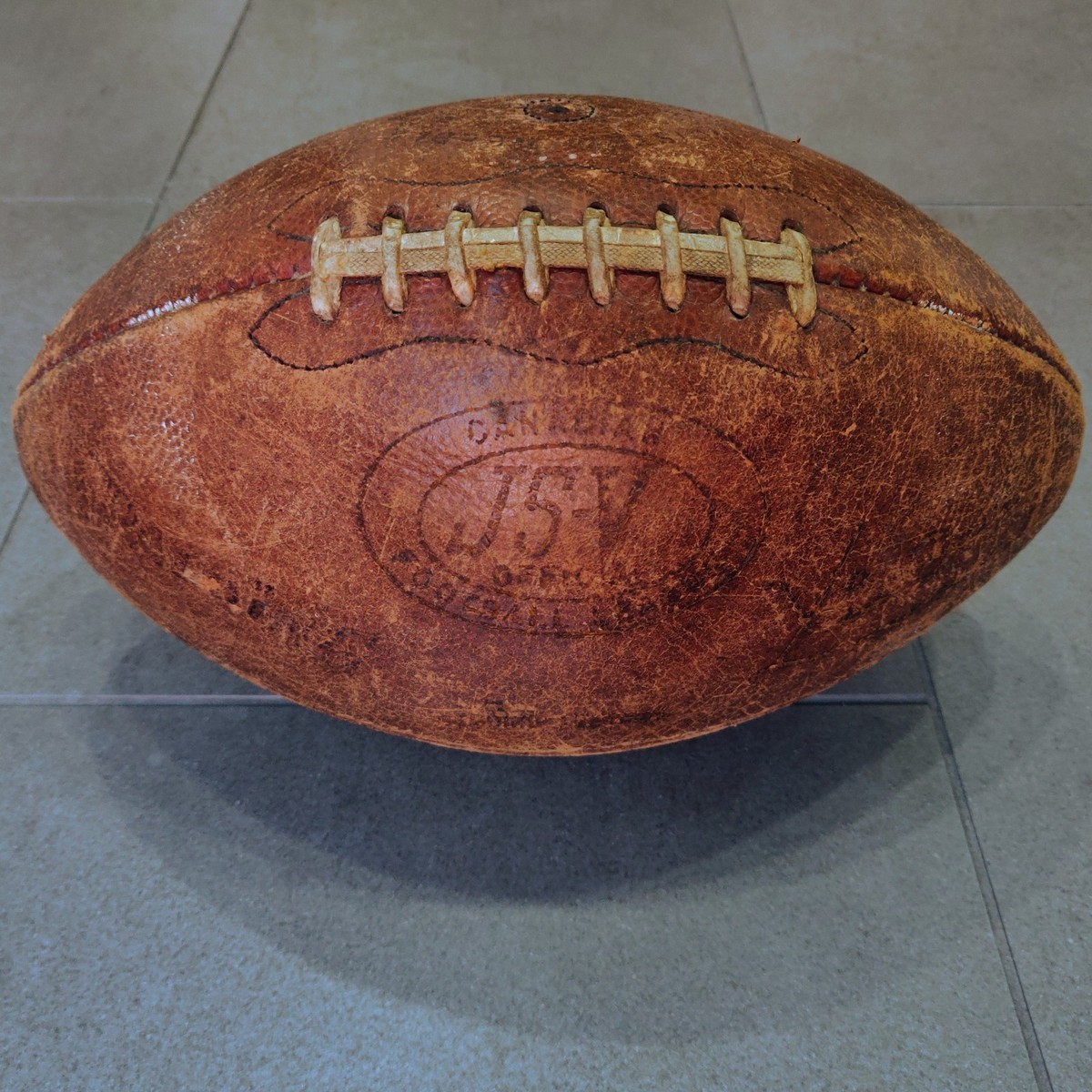 Vintage 1966 Spalding J5-V CFL Canadian Football League Ball Keith