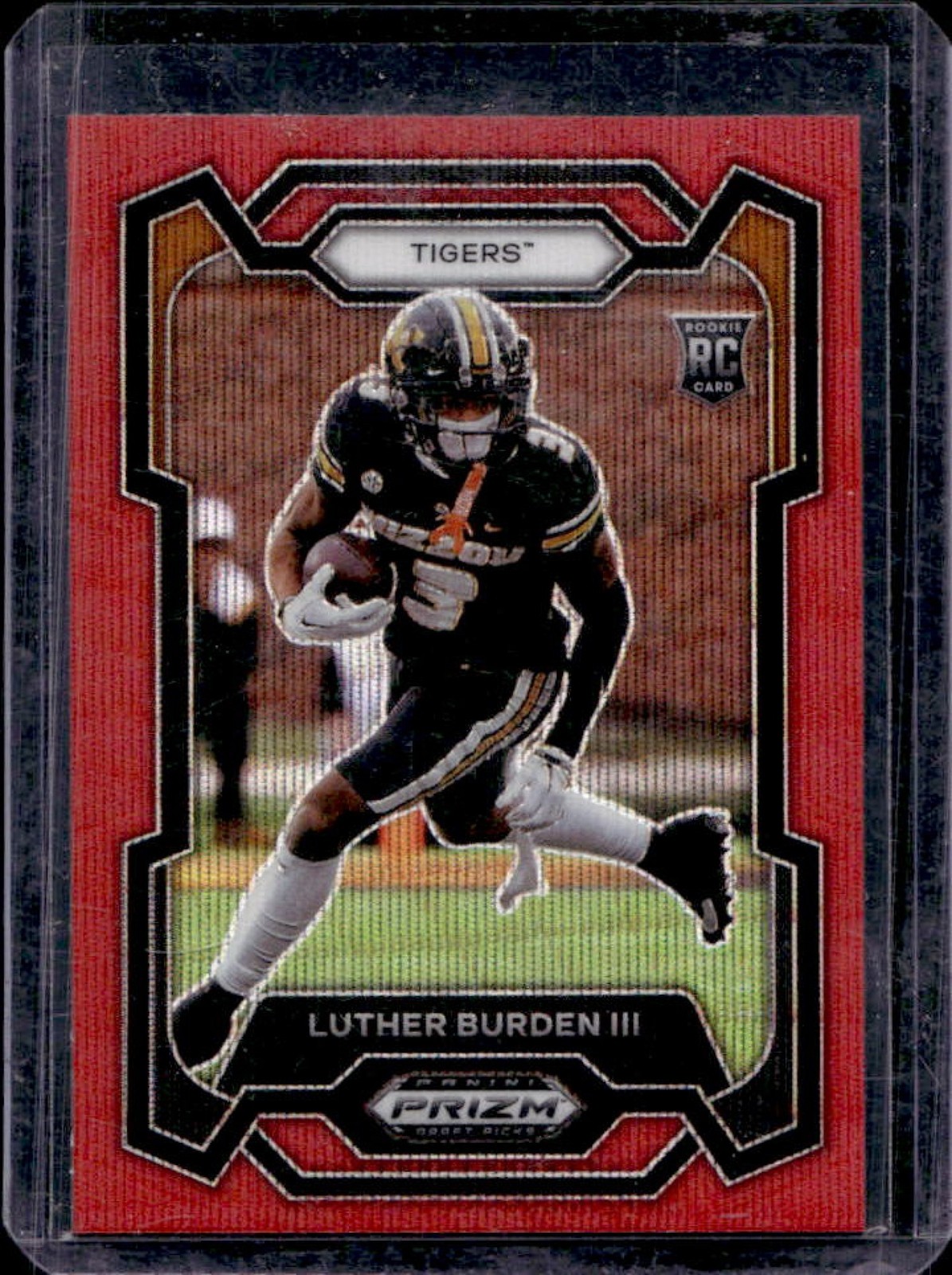 2024 Prizm Draft Picks Luther Burden III RC Ruby Wave Rated Prospect #198