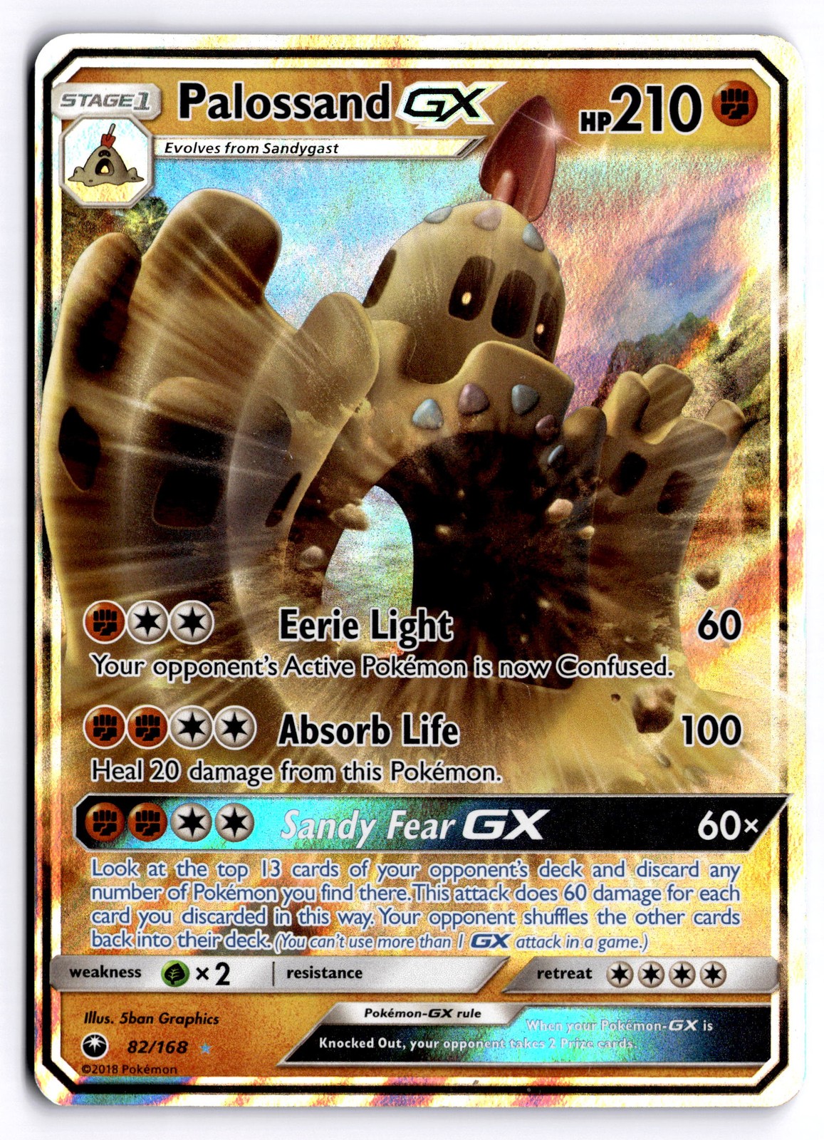 Palossand GX Ultra Rare SM - Celestial Storm 82/168 NM