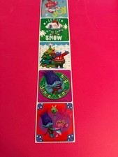 STICKER SHEET: Trolls Christmas santa