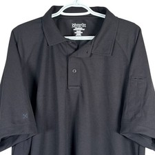 Vertx Coldblack Polo Shirt Mens XL Black Tactical Short Sleeve Performance