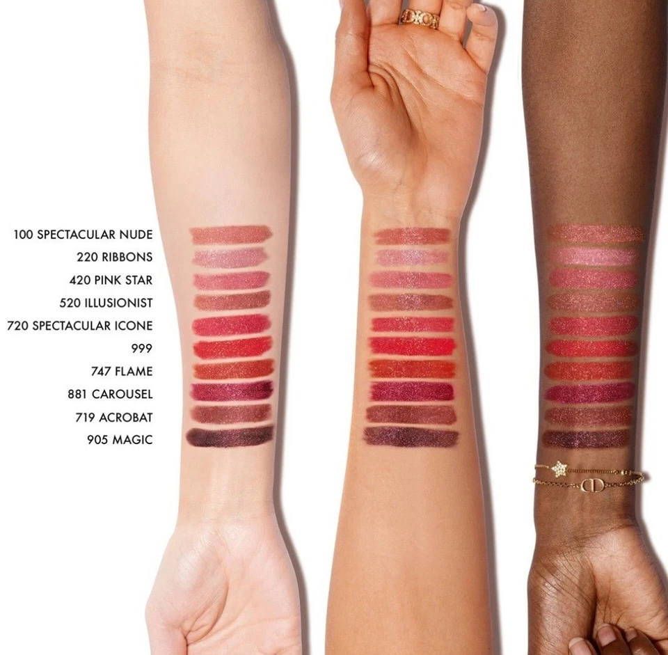 Rouge Dior Lentejuelas Líquidas Duo #420 (Estrella Rosa) Vacaciones 2025 Edición Limitada Foto 3 de 3
