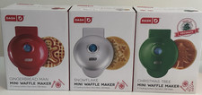 DASH Mini Waffle Maker Christmas Lot of 3 Tre...