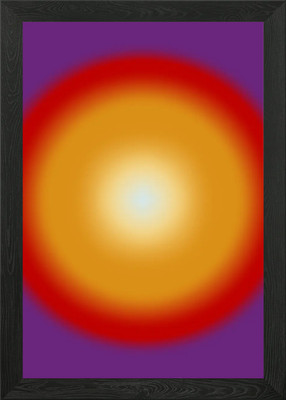 feuriger Sonnenuntergang Farbverlauf Gerahmtes Wandbild Poster Leinwanddruck Bild