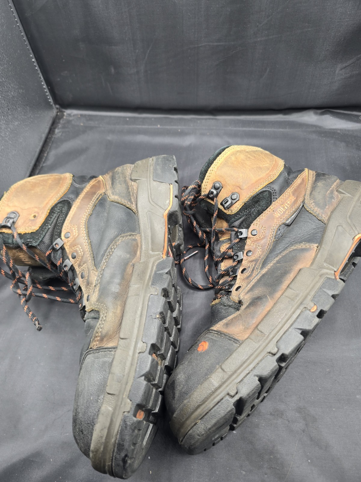 Wolverine Hudson Men's Size 10.5 EW Leather Steel Toe ASTM Safety Work Boots