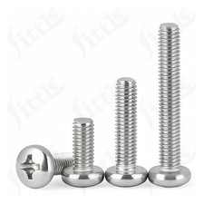304 Stainless Steel Cm Phillips Cross Pan Head Machine Screws Bolt M1/M2/2.5-M10