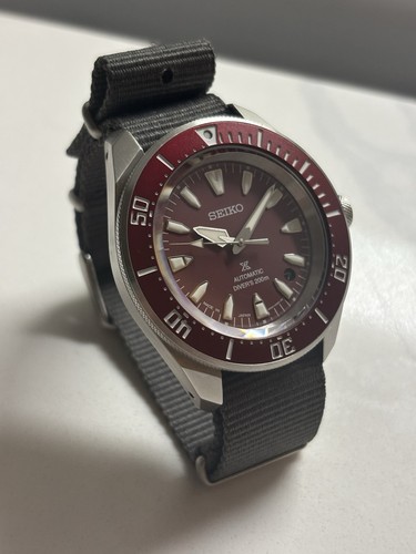 Seiko Samurai SRPL11 with Sapphire Crystal on Seiko nato strap