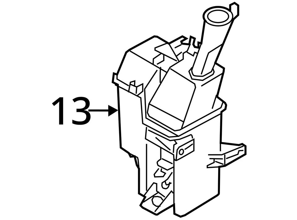 2022 Hyundai Kona Washer Reservoir FWD 2.00L OEM Used 24000 Miles 3645543 - Image 4 of 4