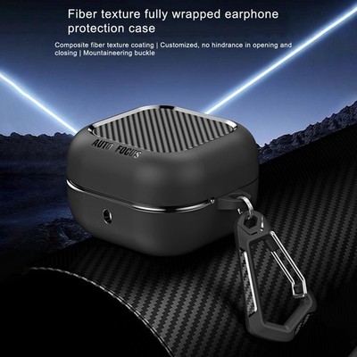 Carbon Fiber Texture Earbud Case for Samsung For Buds 4 Pro For Buds 4