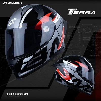 Bilmola Terra ฺStrike Full Face Motorcycle Helmet DOT and ECE22.05 Certified