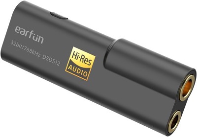 EarFun UA100 HiFi USB DAC Kopfhörerverstärker, ES9038Q2M DAC, tragbares Audio