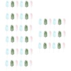  3 Sets Hawaiian Themed Party Decorations Realistic Fake Plants Faux
