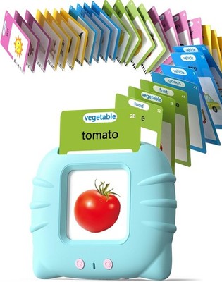 Talking Flash Cards Toddler Learning Toy 224 Words Speech Therapy Montessori