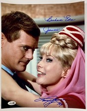 Barbara Eden & Larry Hagman Signed I Dream of Jeannie 11x14 Photo – JSA