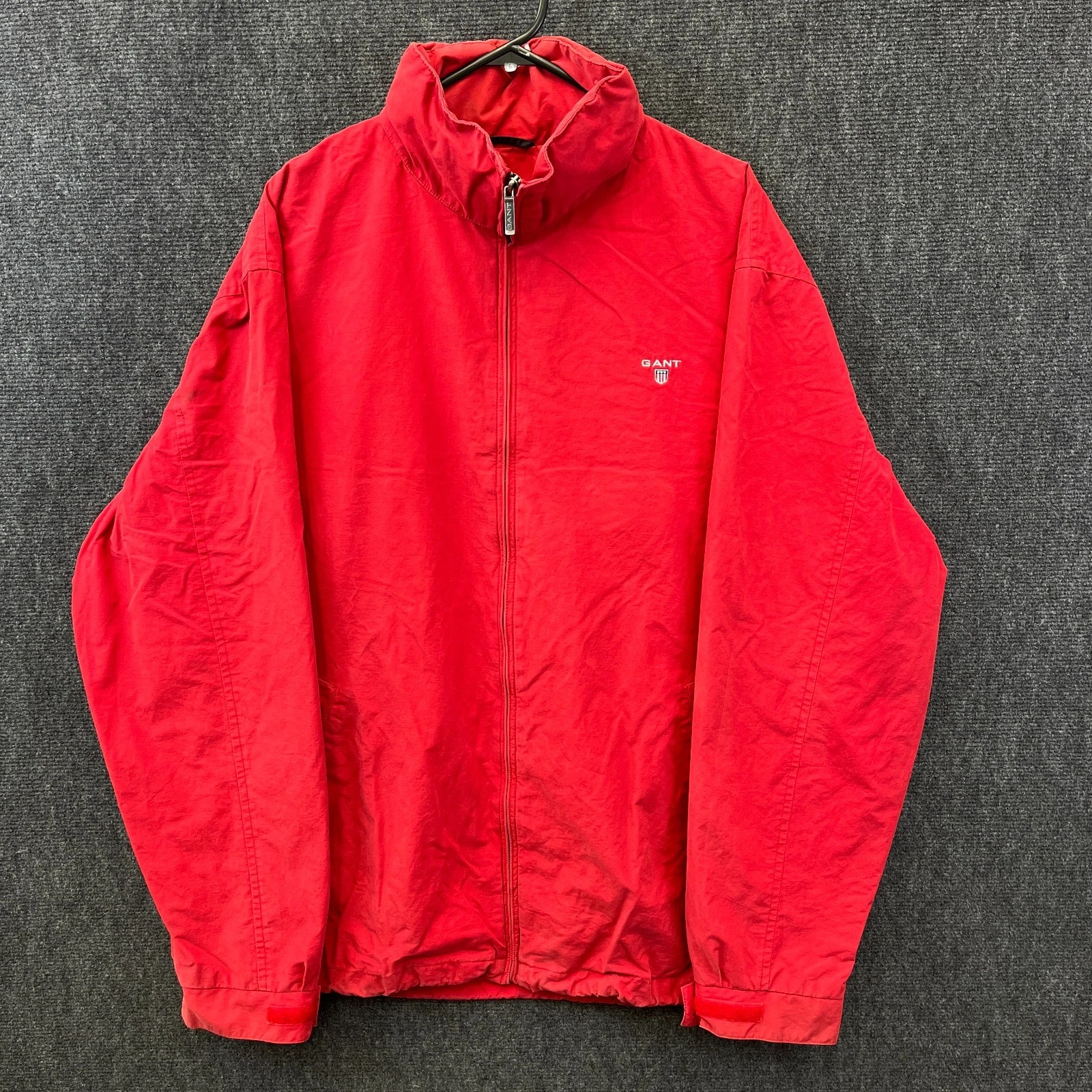 GANT New Haven Mens Full Zip Hooded Jacket Red Lined Pockets Outdoor Size 2XL
Opens in a new window