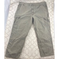 Wrangler Authentic Issue Mens Olive Green Ripstop Cargo Pants 44x30 MJMH4643