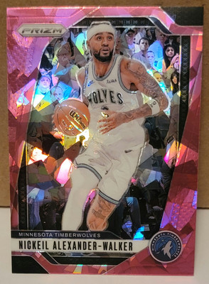 2024-25 Panini Prizm - #135 Nickel Alexander-Walker - Pink Cracked Ice Prizm -