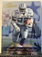 Emmitt Smith 2000 Playoff Prestige #47 Dallas Cowboys Football Card