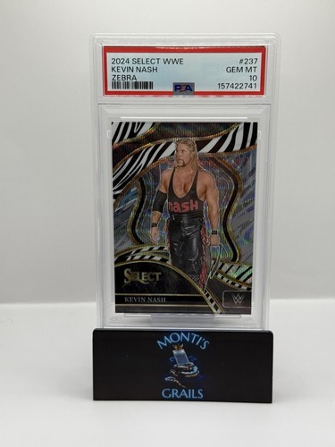 2024 Panini Select WWE - Kevin Nash Zebra Print #237 Case Hit SSP PSA 10 Pop 1