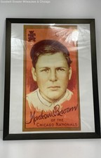 Vintage Cubs Nationals Baseball Print Mordecai Brown