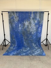 6x9 ft Blue Gray Abstract Backdrop Dyed Background
