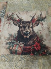 Nowa poszewka na poduszkę zapinana na zamek błyskawiczny zestaw 2 17"×17" Boże Narodzenie Dom wiejski Stary czas 