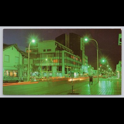 Vintage Postcard Rio Gallegos Santa Cruz Argentina Unposted Night View Scenic