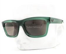 Ray-Ban Warren Sunglasses RB4396 6681/3 Transparent Green Brown Lens 54mm w/case