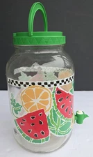 Vtg Watermelon Sun Tea Jar 1995 Cheryl Ann Pitcher Sun Tea Jar NEW w/Instruction