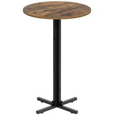 Round Bar Table, Counter Height Pub Table, Bar Height Cocktail Table, Versati...