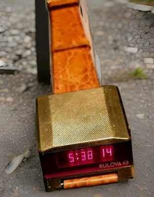 Vintage Bulova Computron Led Watch, Bulova Watch 6 Digit.