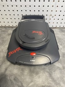 Atari Jaguar With Jaguar CD (2) Controllers Excellent Condition (Tested Works)
