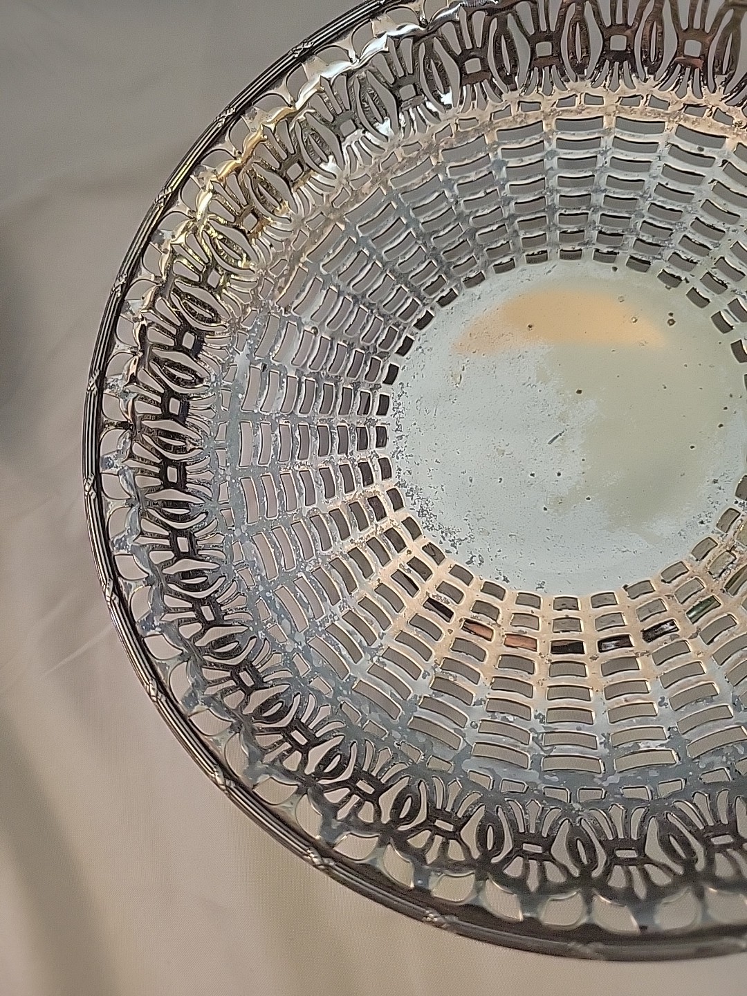 Vintage Sheffield Pierced SP Apollo Bowl Superior Pierced SP Dish Set 