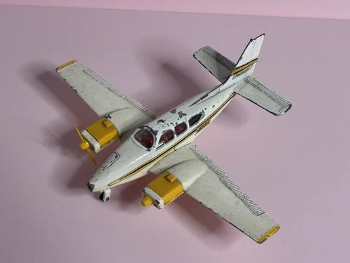 Vintage Dinky Toys No. 715 Beechcraft C55 Baron Airplane - play worn