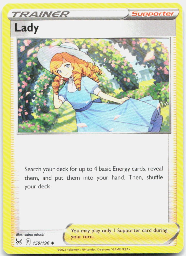 Lady 159/196 Uncommon Lost Origin Pokemon Near Mint