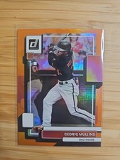 2022 Panini Donruss Baseball #172 Cedric Mullins Holo Orange Baltimore Orioles 