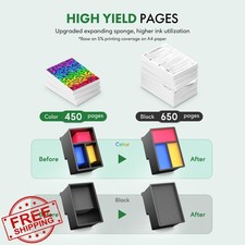 BKBKC 62XL HP Envy OfficeJet Ink Cartridges Black Tri-Color 2pk