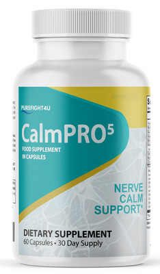 CalmPro5, Nerve Calming Support Capsules Supplement, Calm Pro 5 - 60 Capsules