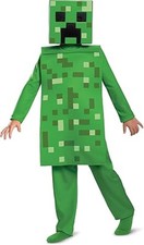 Minecraft Creeper Jumpsuit Classic Child Costume, Size XSmall