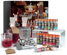 Alcohol Infusion Kit for Whiskey, Gin, Vodka, Rum, Tequila - DIY Flavoring Gift