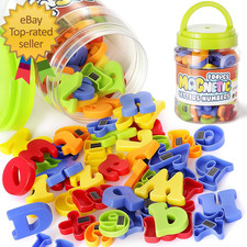 104 PCS Alphabet Magnetic Letters and Numbers for Toddlers Abc 123 Fridg