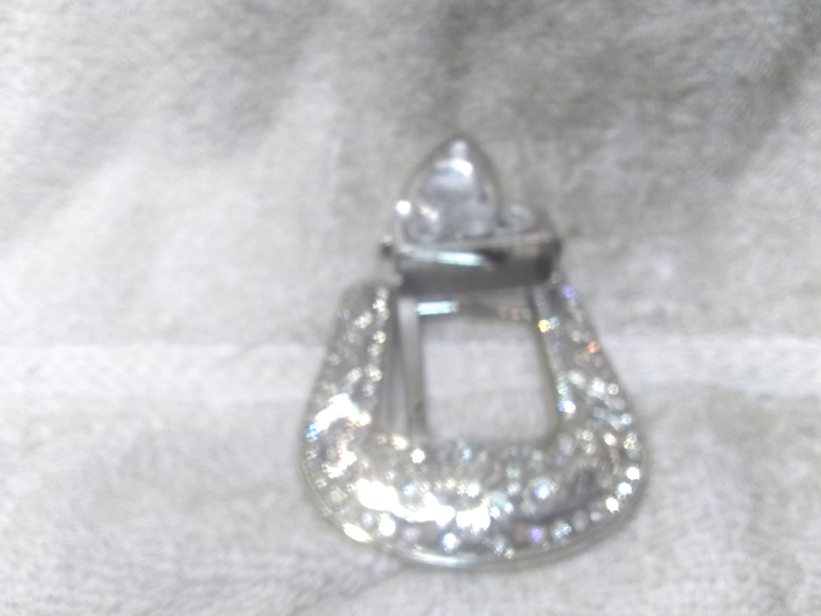 Medium Rhinestone Filled Western Replacement Buck… - image 4