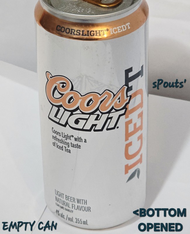 COORS LIGHT ICE-T MOLSON CANADA VANCOUVER ROCKY MOUNTAIN HIGH ICED TEA-BEER CAN