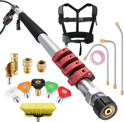 #ad #ad 24FT Telescoping Gutter Cleaning Tool with Pressure Washer Attachments $199.99